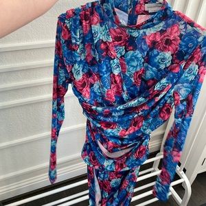 Floral Long Sleeve Dress